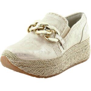 Women's Light Gold Nubuck Lightweight Casual Inner Linen Sneaker Boot Shoes